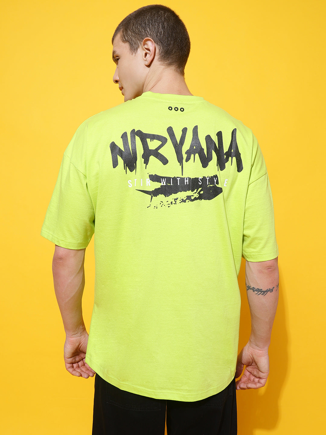Drop Shoulder Round Neck T-shirt