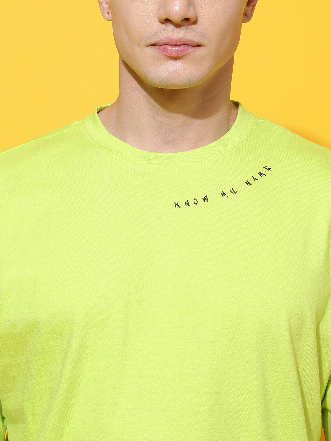 Drop Shoulder Round Neck T-shirt
