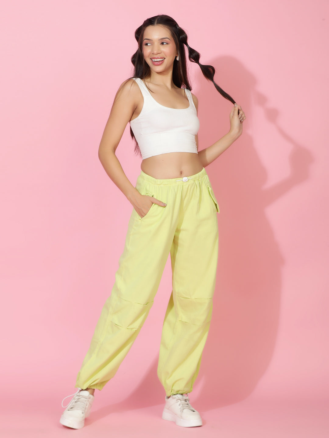 Neon Green Relaxed Fit joggers