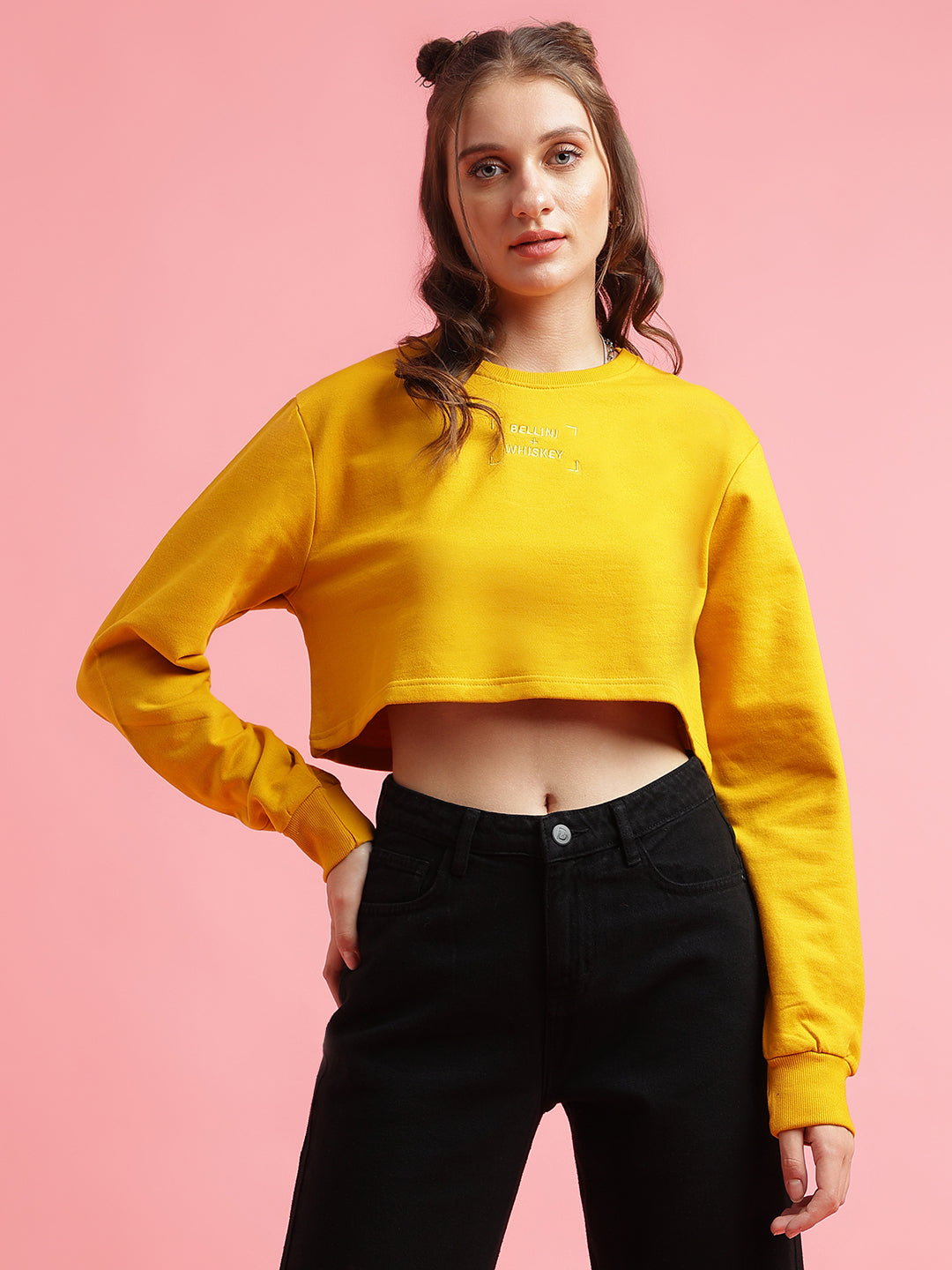 Yellow Cotton Sweatshirt