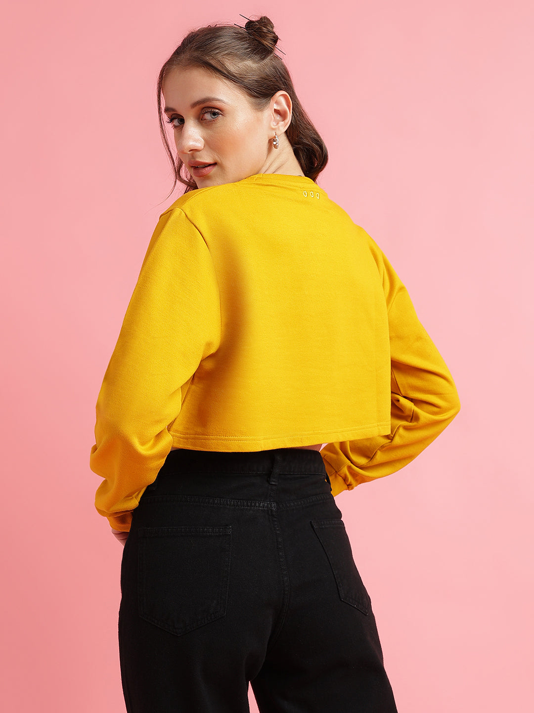 Yellow Cotton Sweatshirt