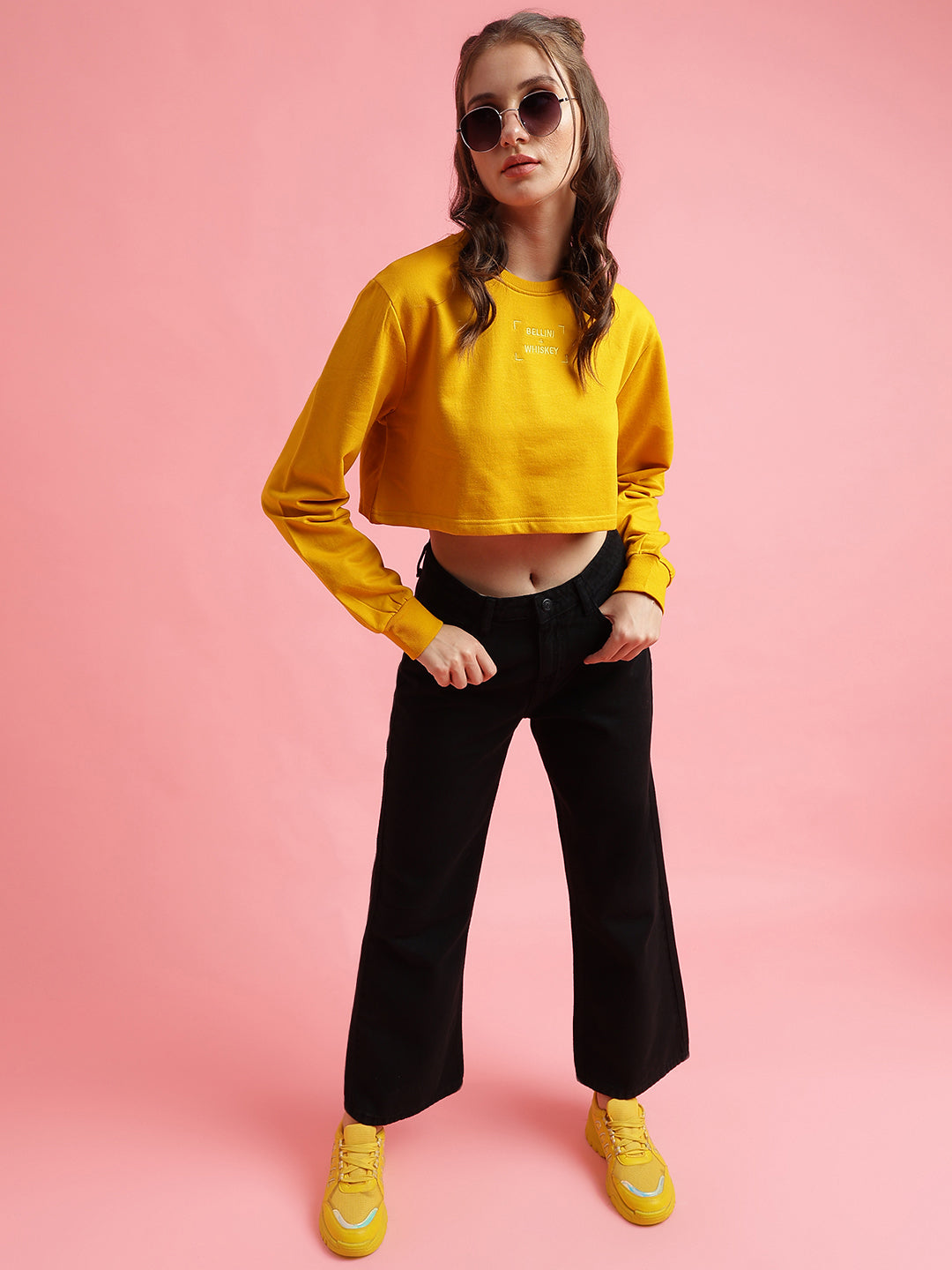 Yellow Cotton Sweatshirt