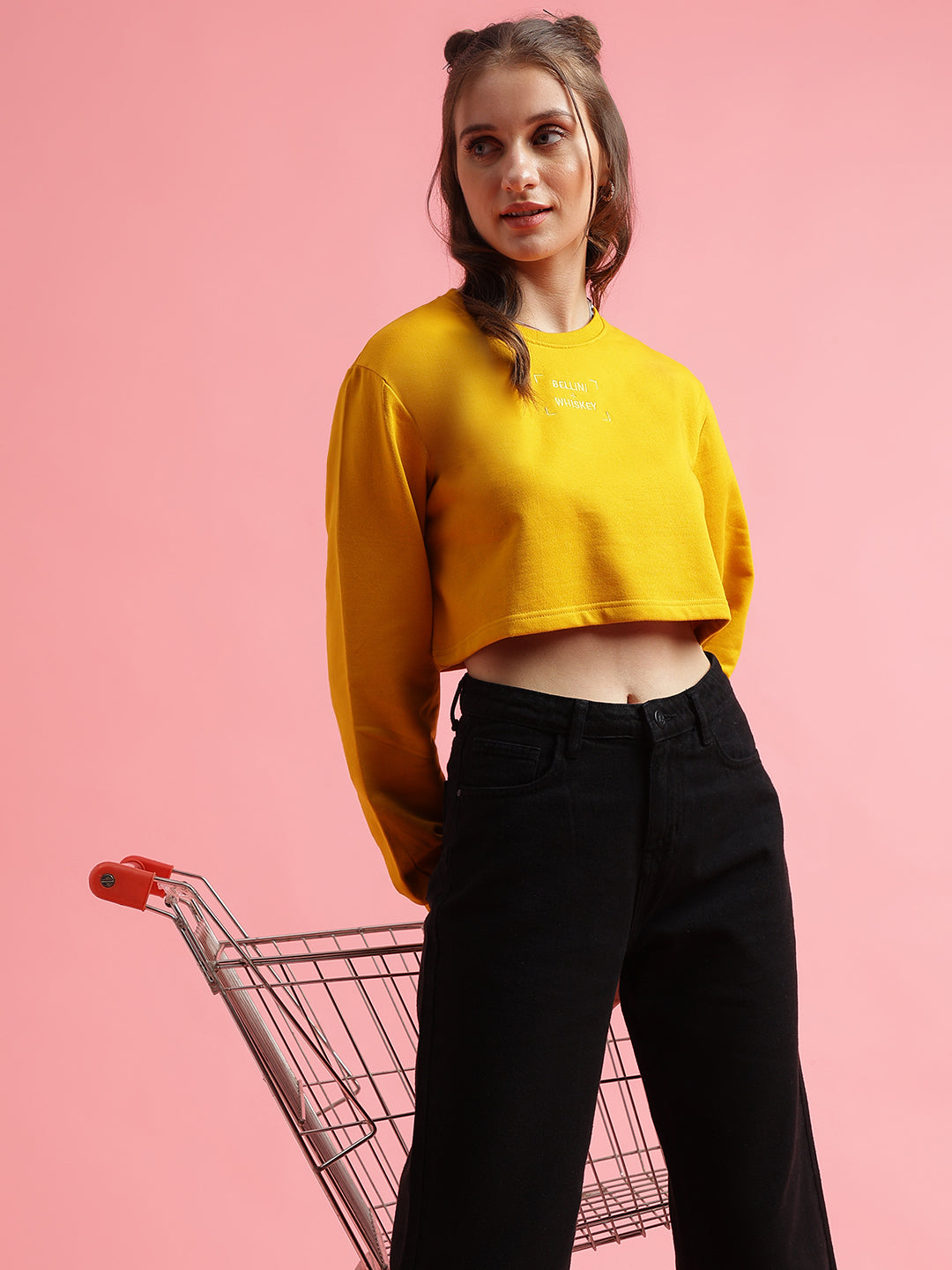 Yellow Cotton Sweatshirt