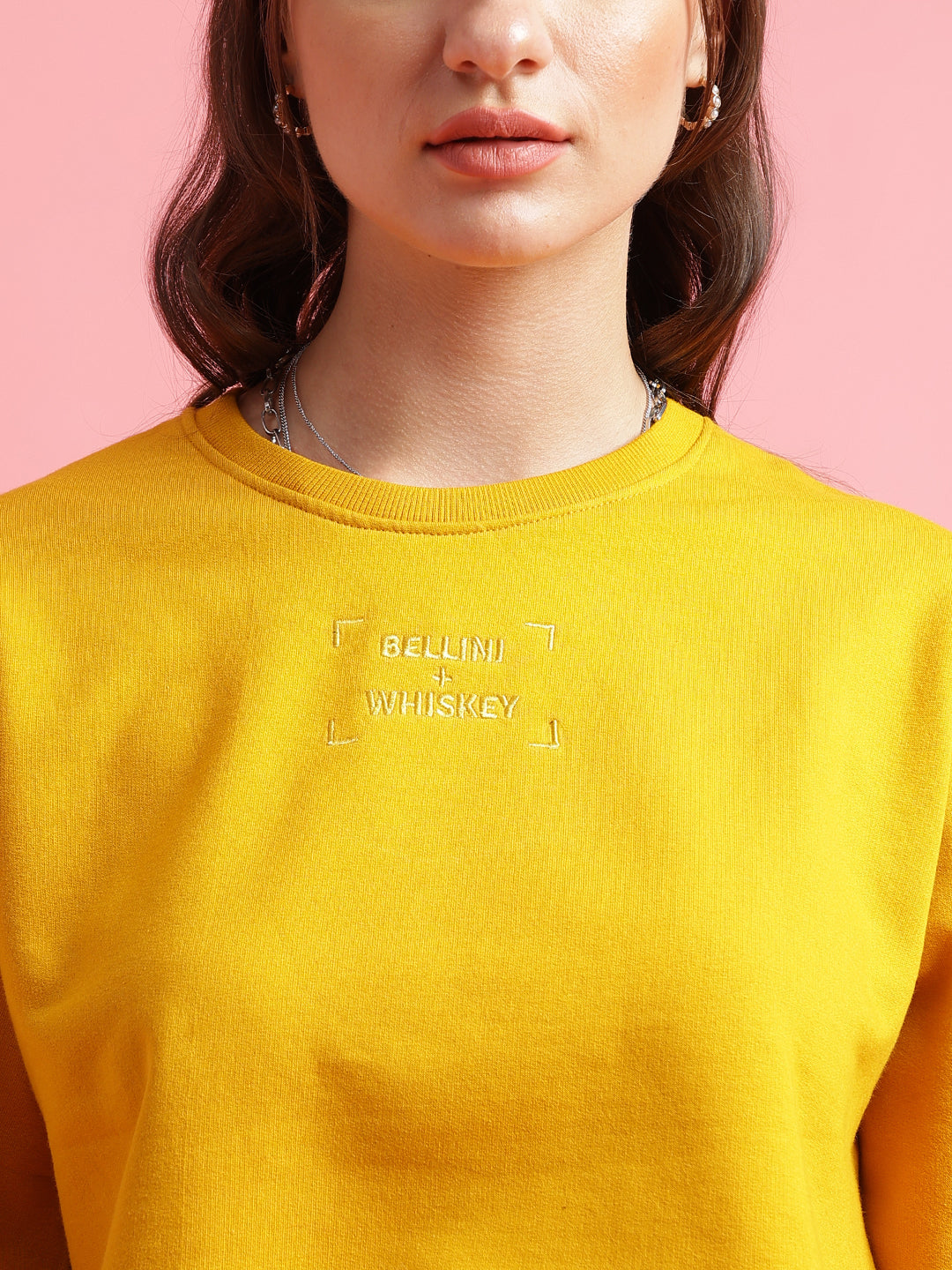 Yellow Cotton Sweatshirt