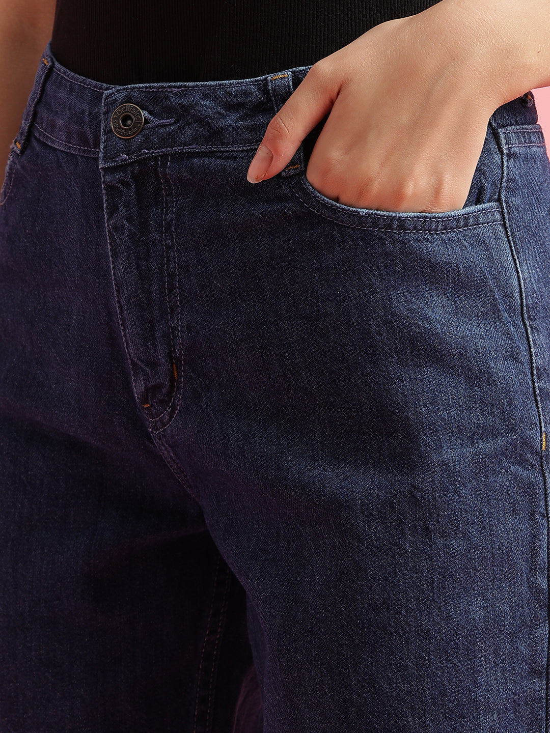 Dark Blue Slouchy Fit Jeans