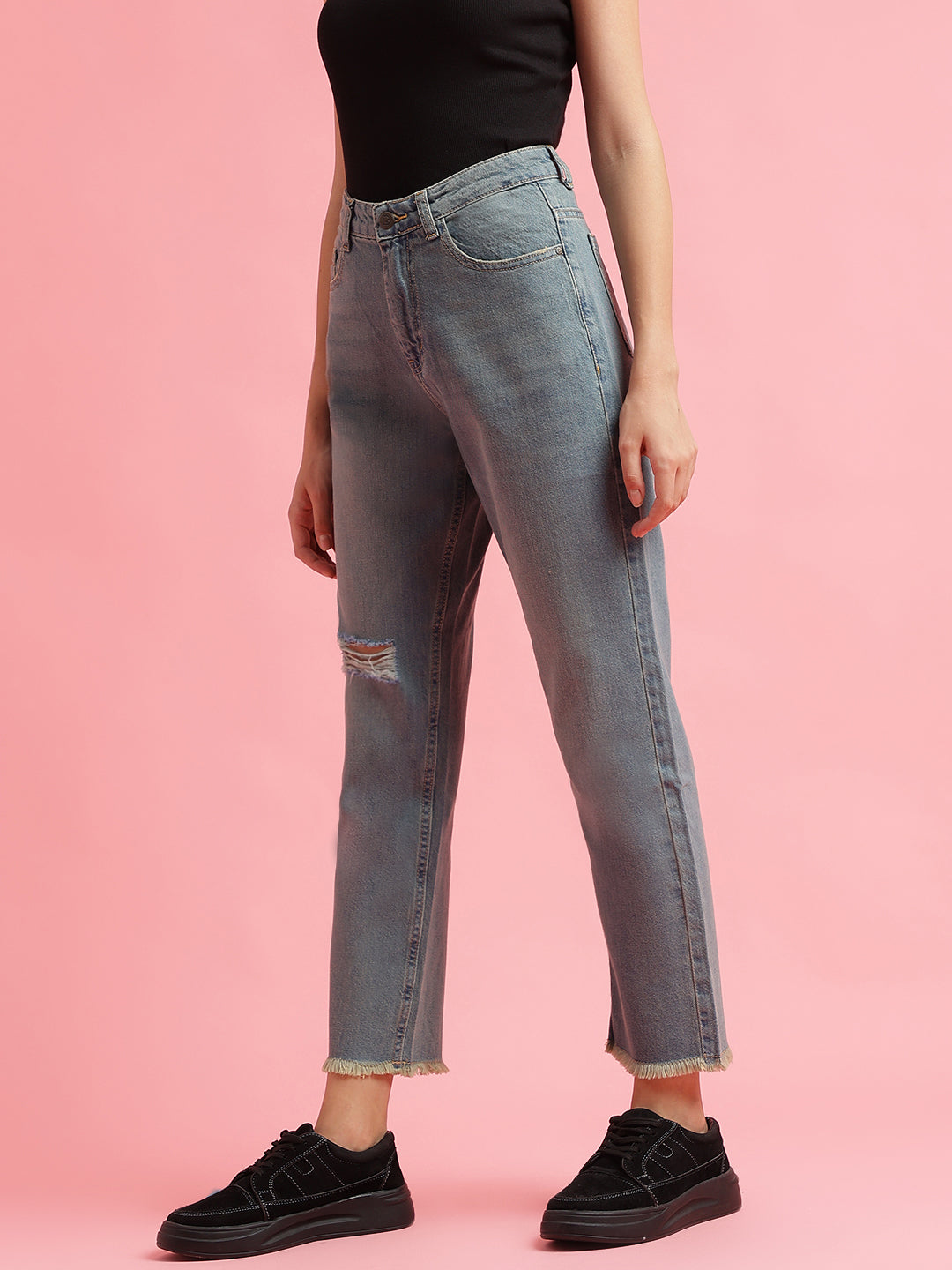 Blue Tint Mom Fit Jeans