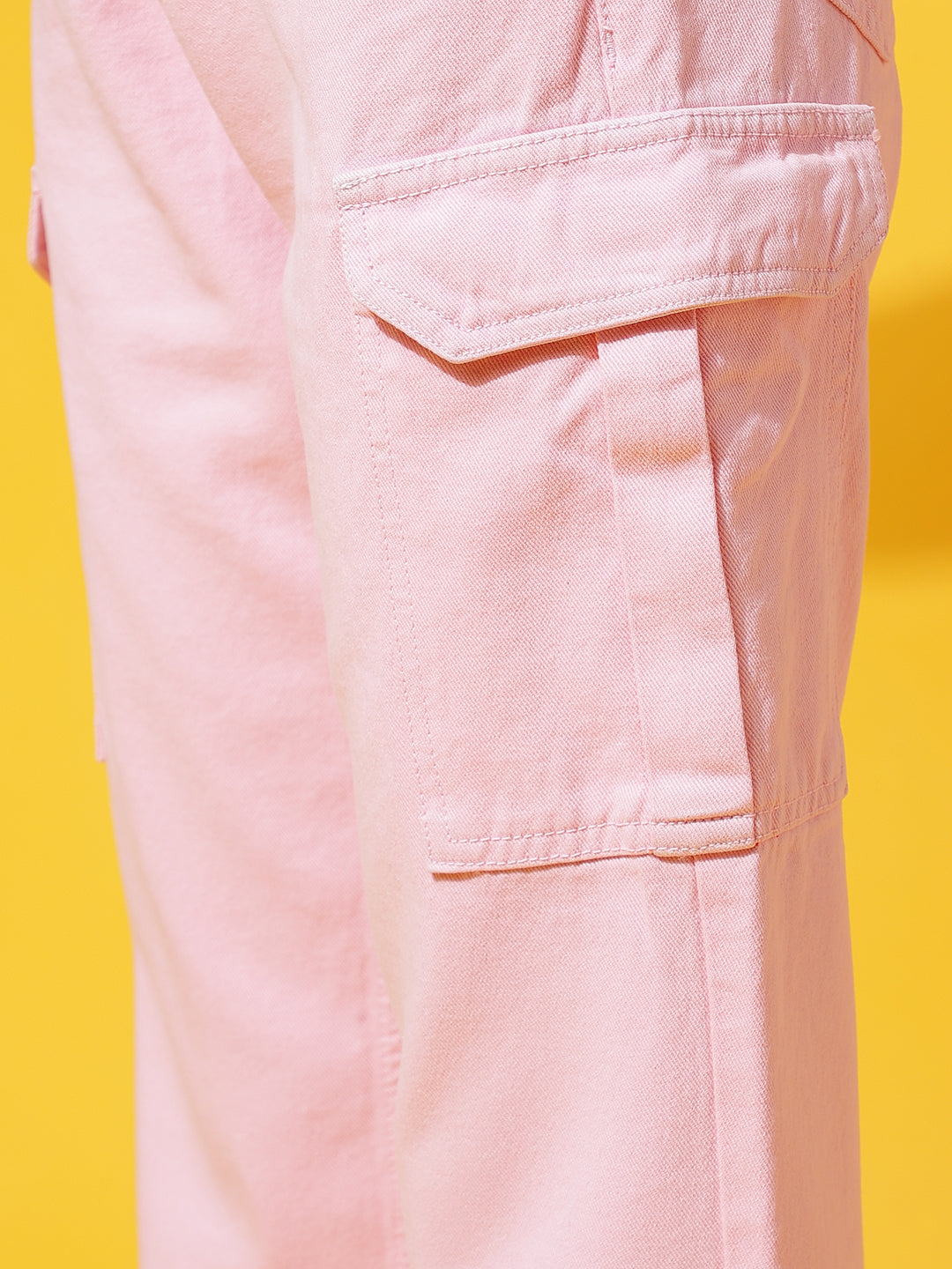 Light Pink Slim Fit Cargo