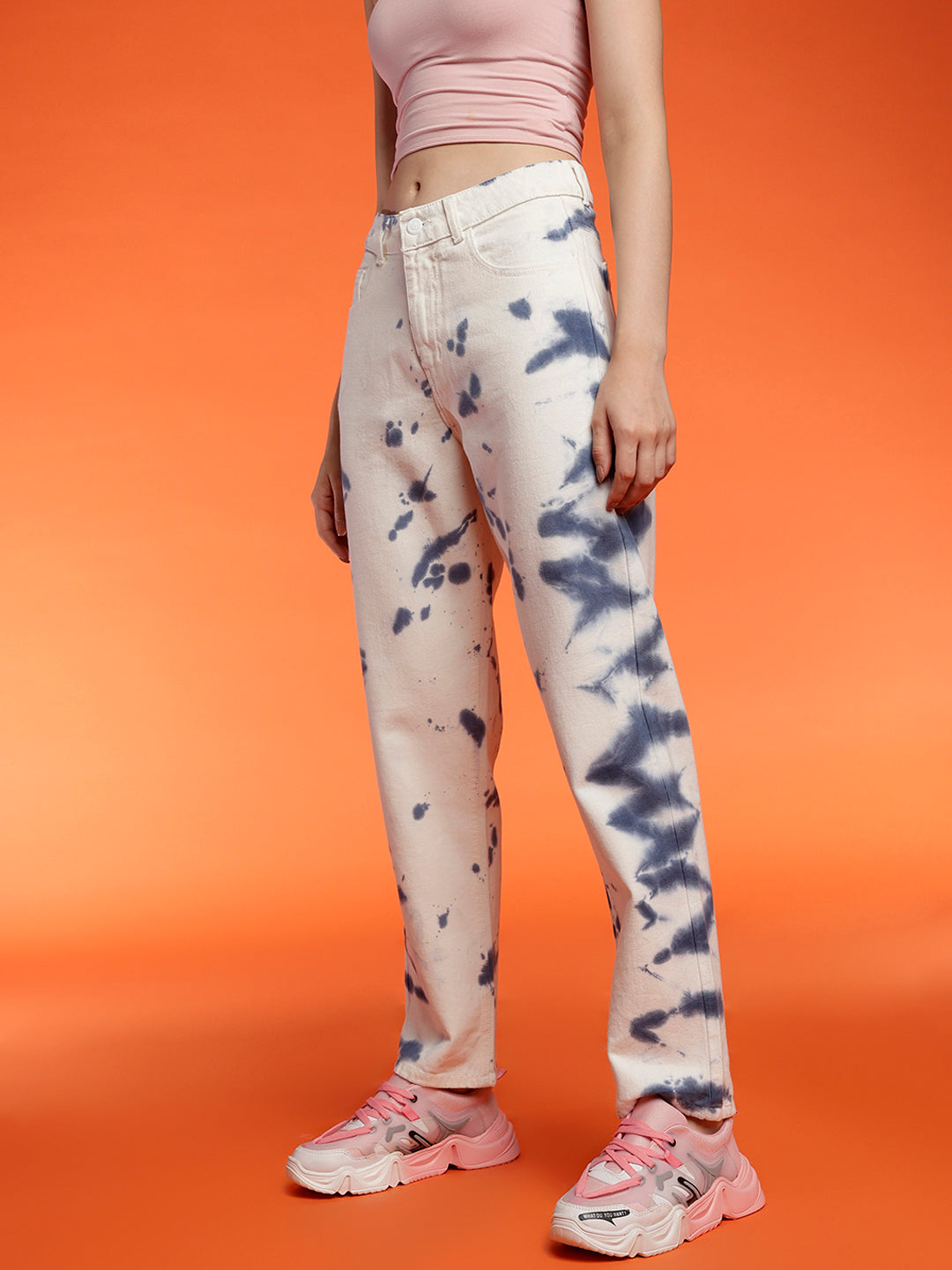 Women's Straight fit White jeans