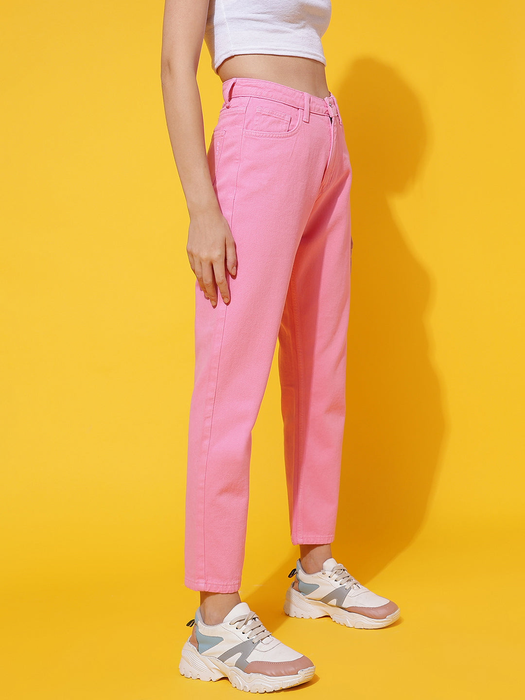 Light Pink Mom Fit Jeans