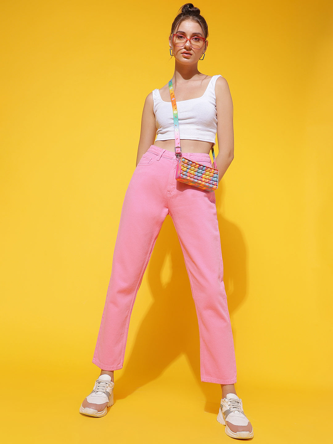 Light Pink Mom Fit Jeans