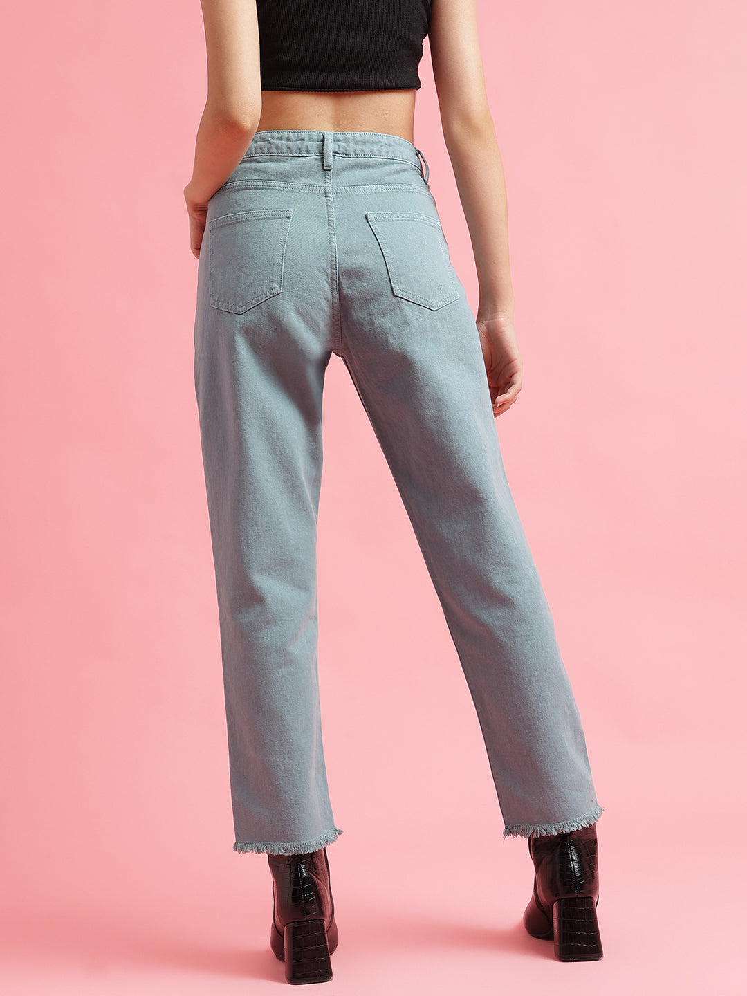 Light Grey Straight fit Jeans