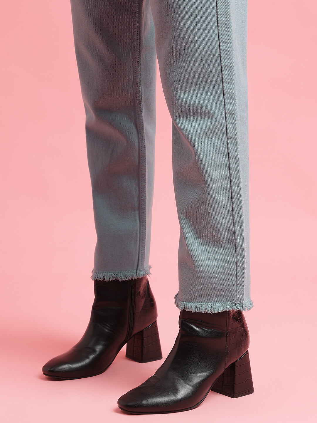 Light Grey Straight fit Jeans