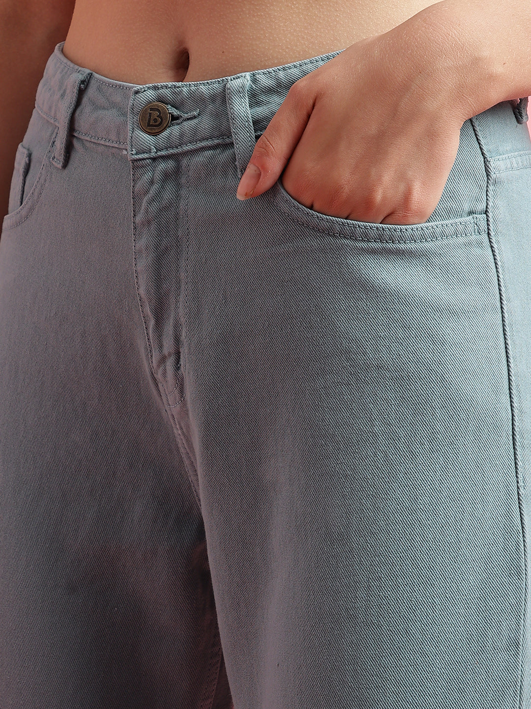 Light Grey Straight fit Jeans
