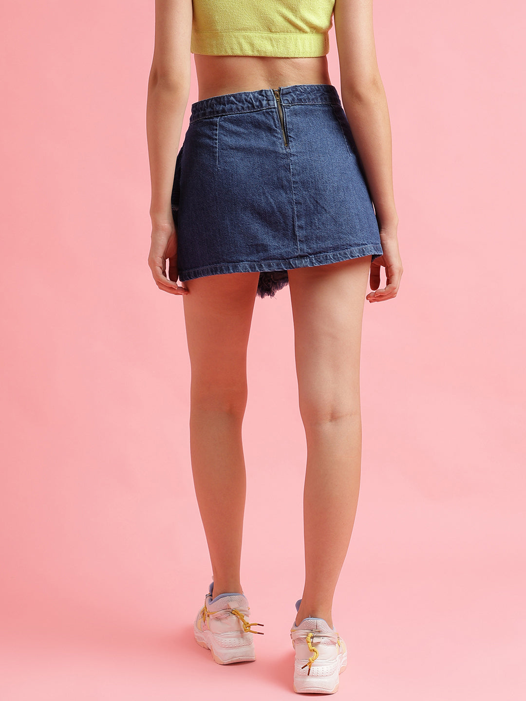 Dark Blue Denim Skirt