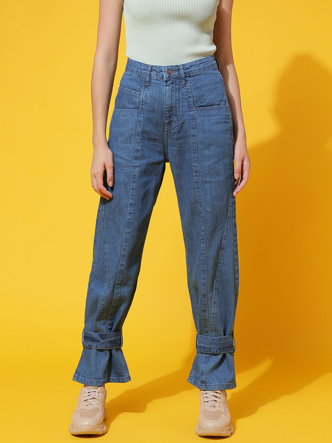Mid Blue Straight fit Jeans