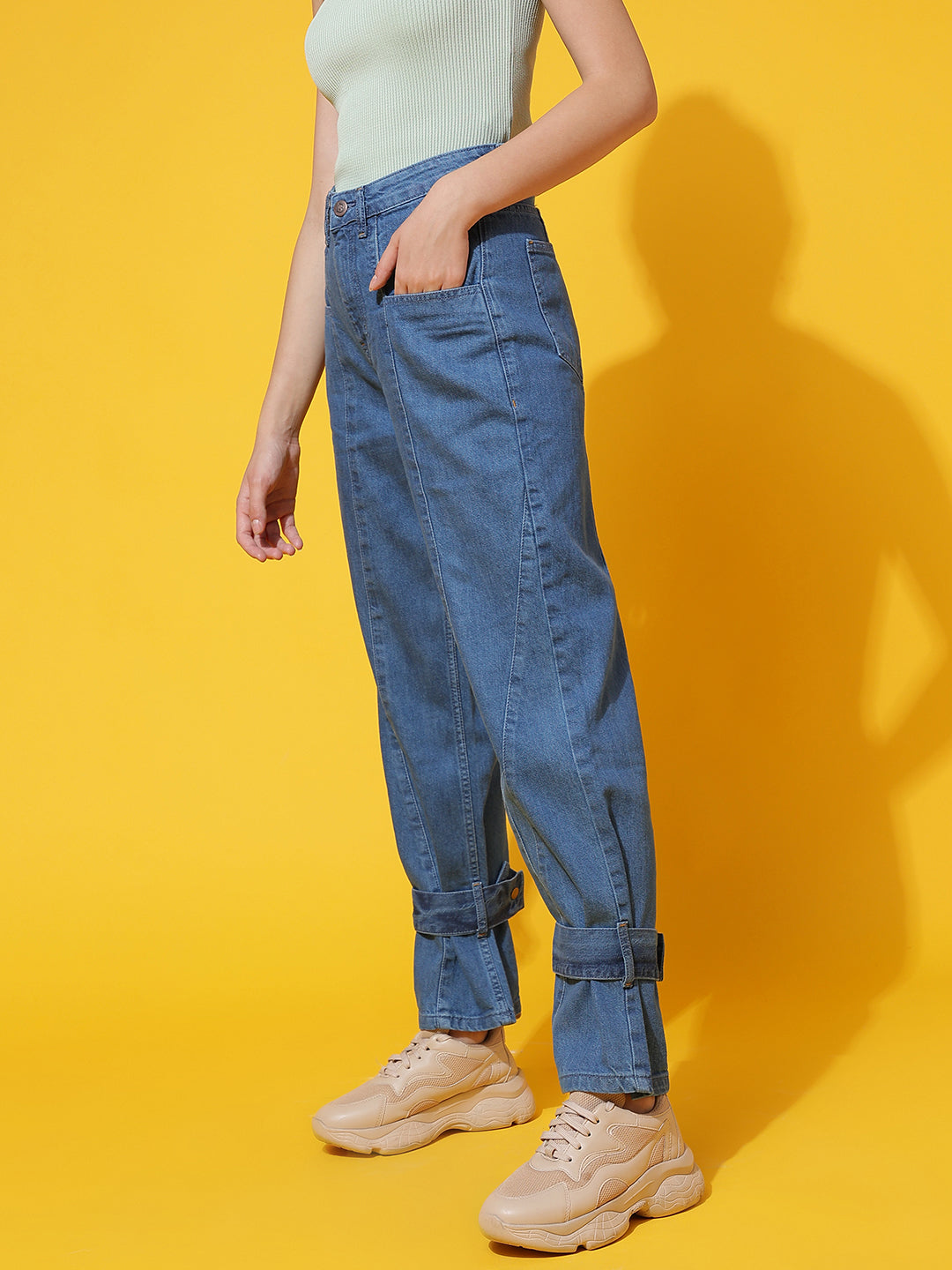 Mid Blue Straight fit Jeans