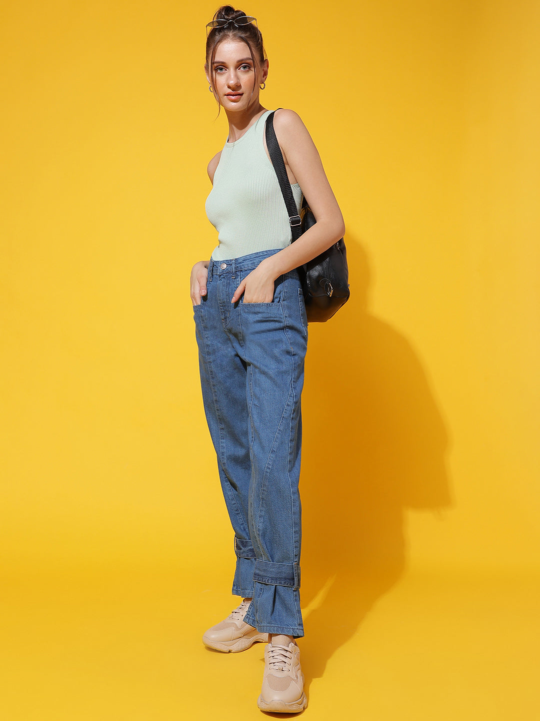 Mid Blue Straight fit Jeans