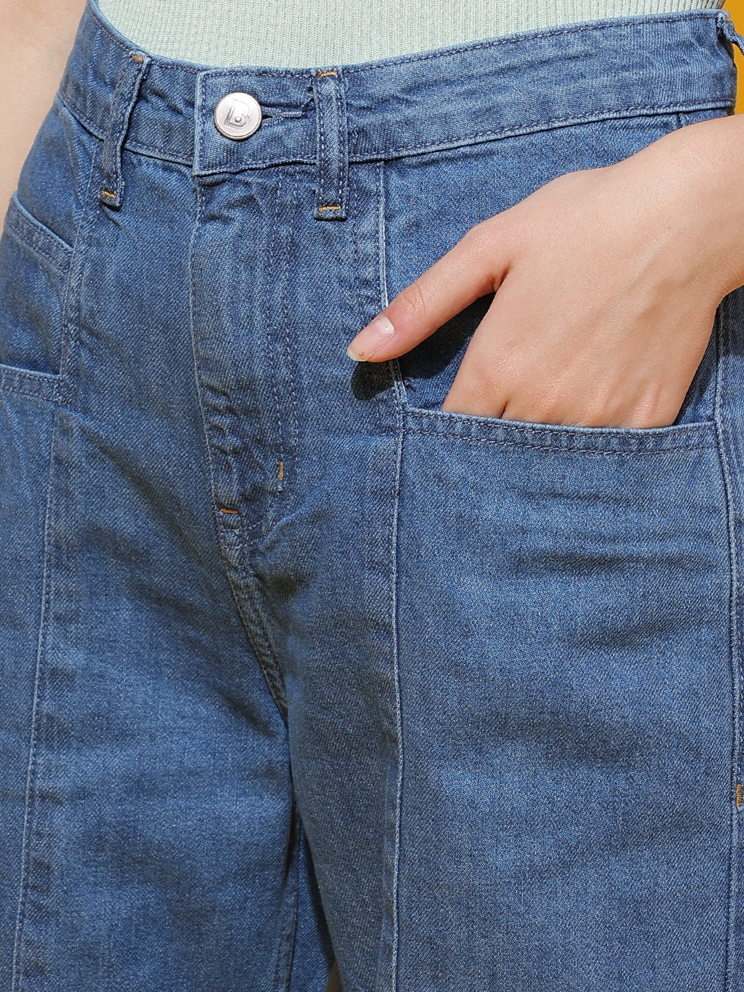 Mid Blue Straight fit Jeans