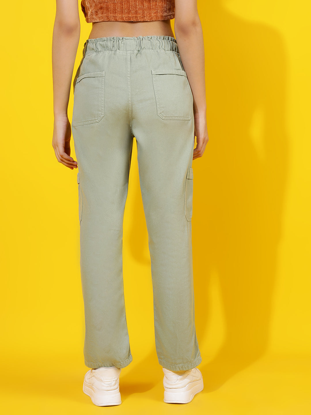 Light Green Straight Fit Jeans