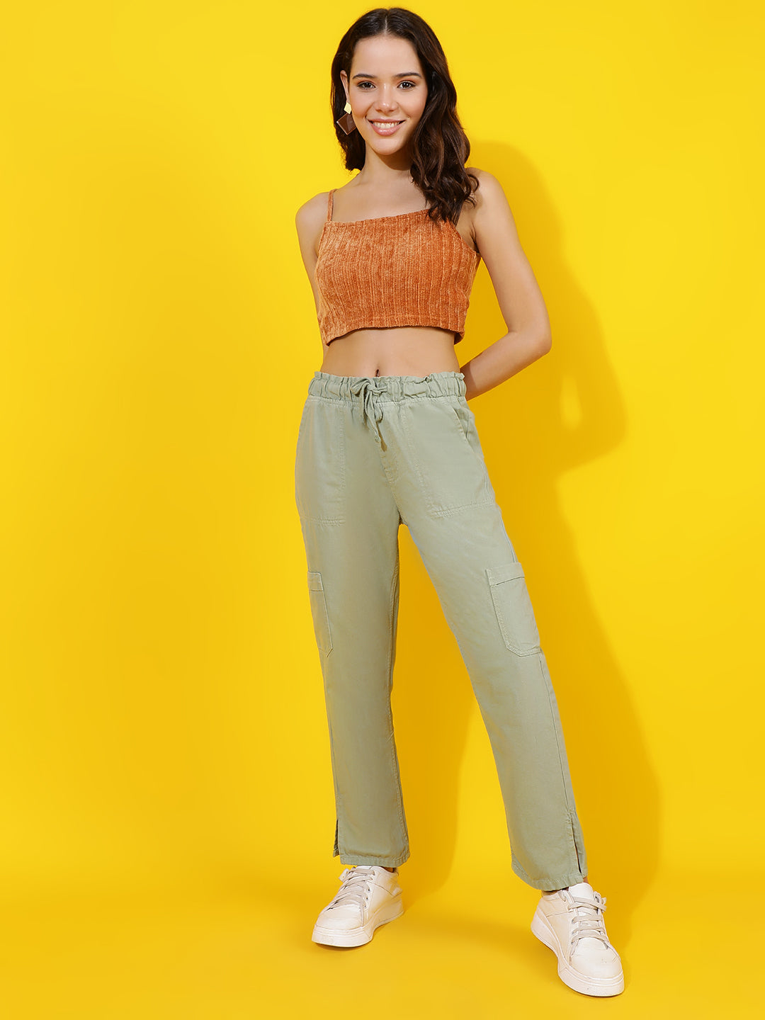 Light Green Straight Fit Jeans