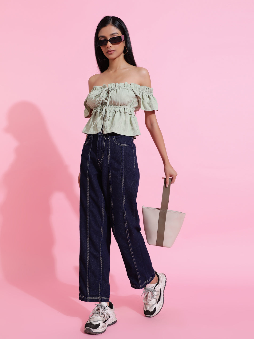 Dark Blue Straight Fit Denim Jeans