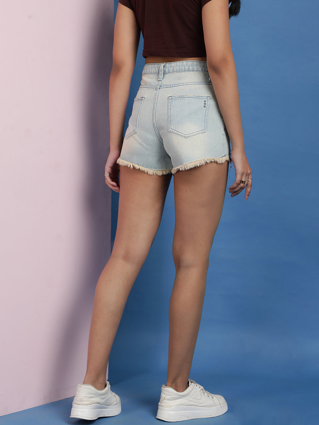 Light Blue Denim Shorts