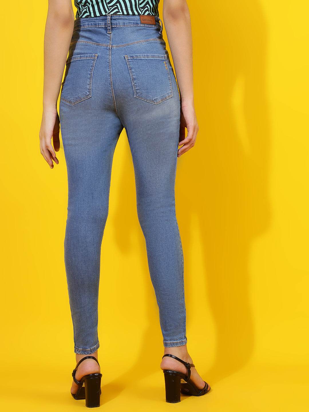 Light Blue Skinny Fit Denim Jeans