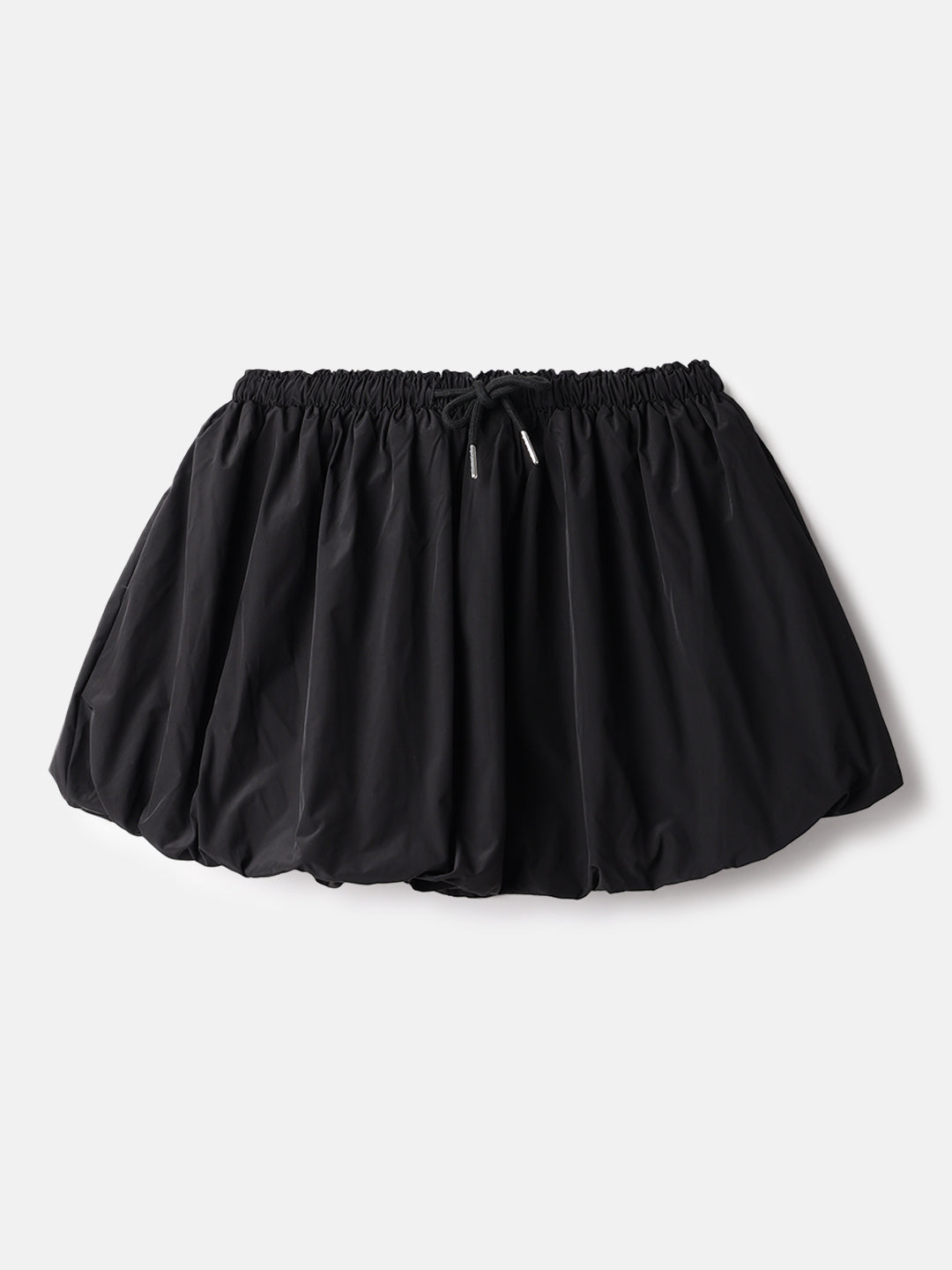 Black Polyester Mini Skirts