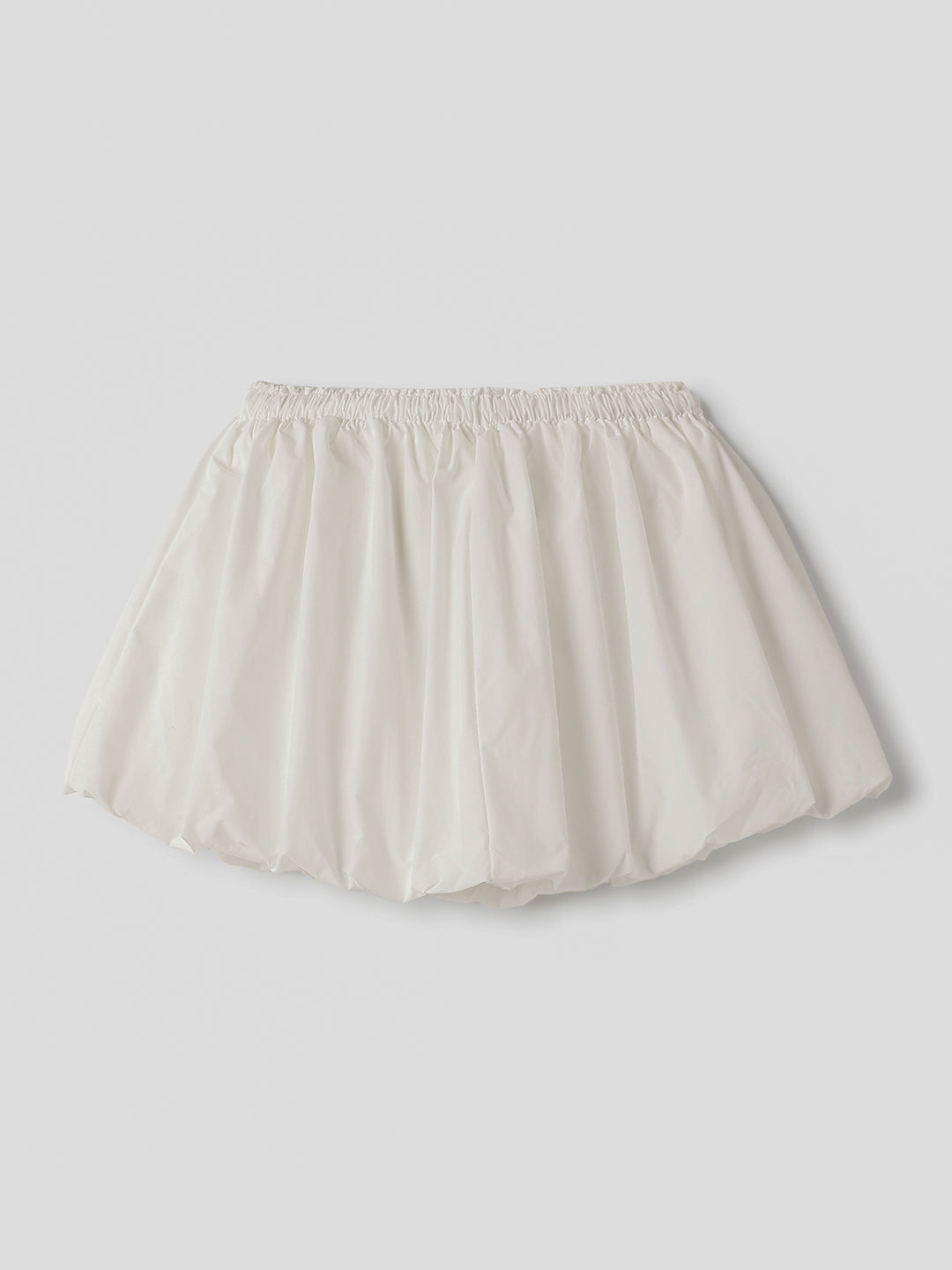 White Polyester Mini Skirts