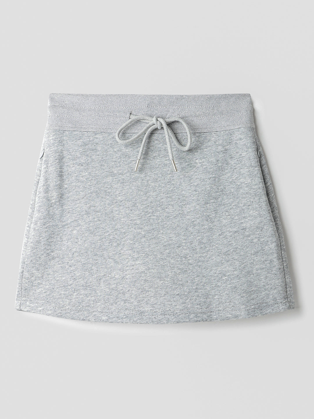 Grey Cotton Mini Skirts