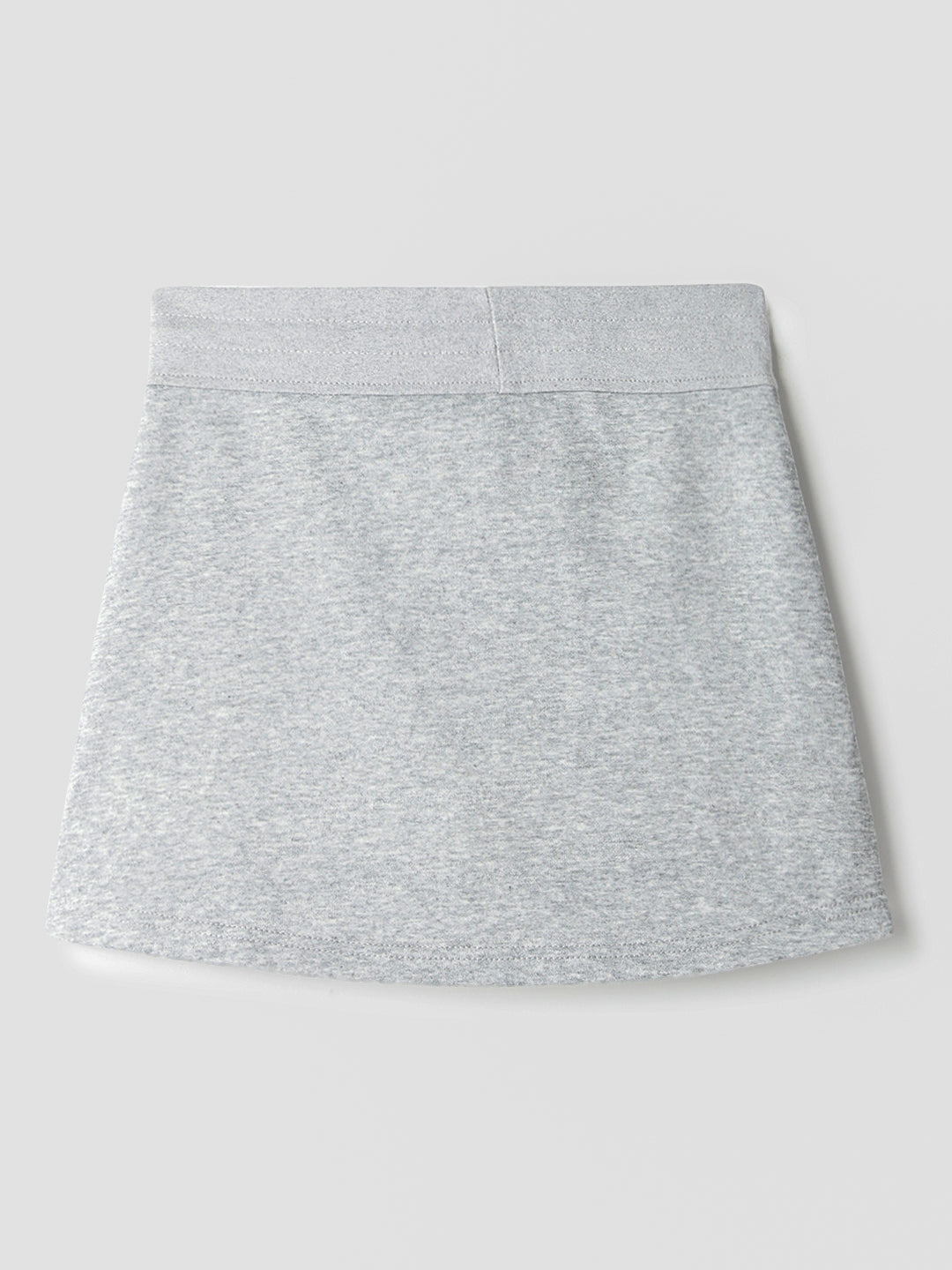 Grey Cotton Mini Skirts