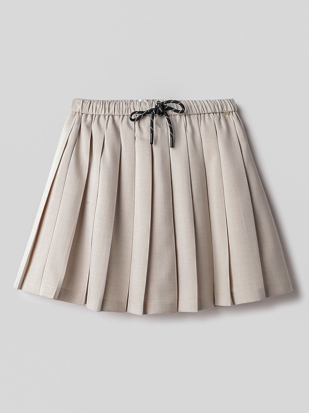 Light Grey Linen Mini Skirts