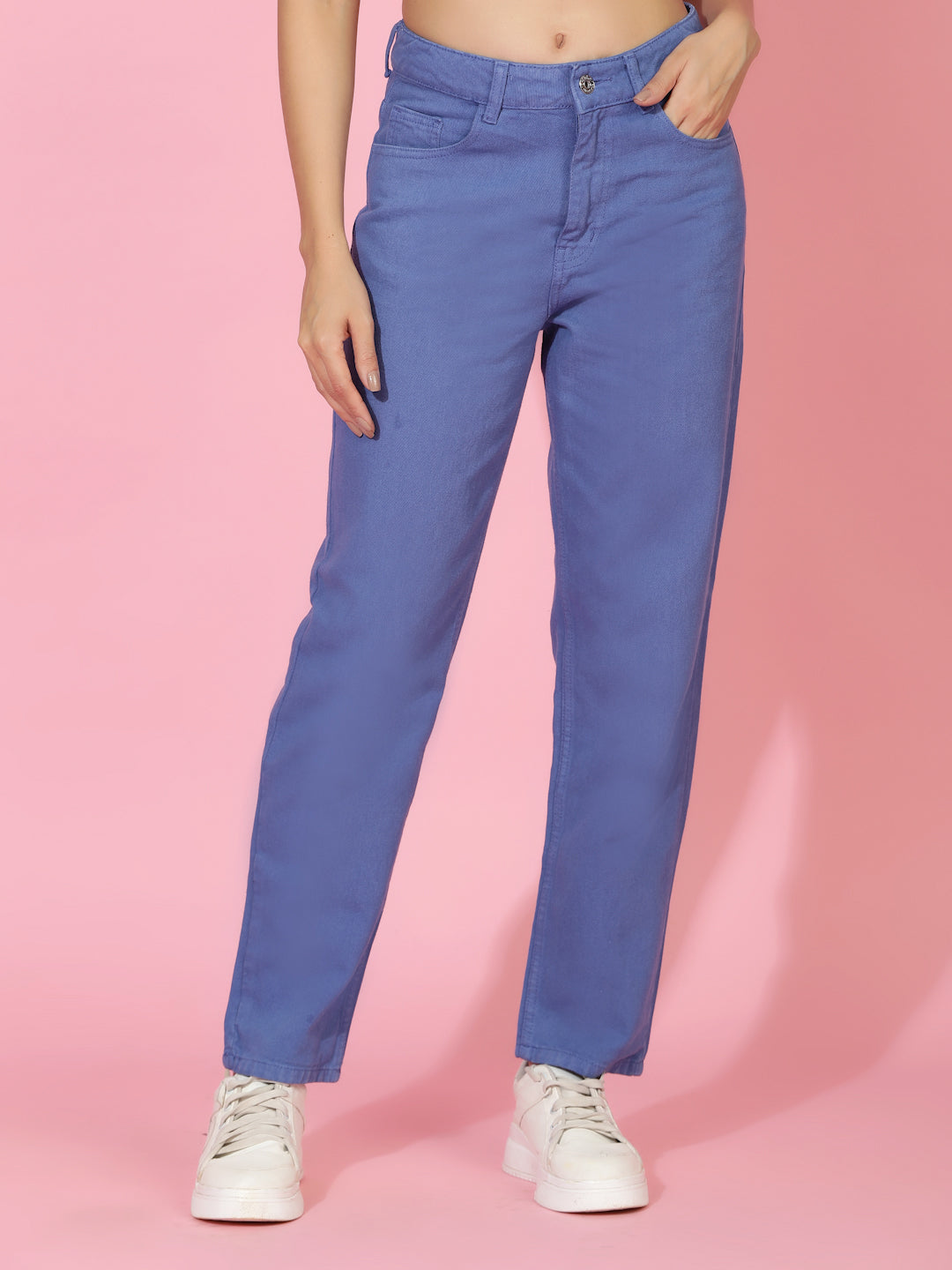 Blue Straight Fit Denim Jeans