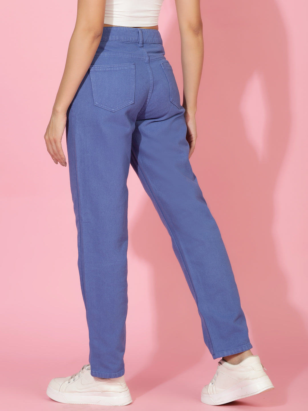 Blue Straight Fit Denim Jeans
