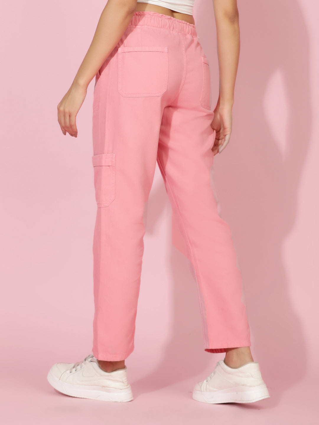Light Pink Straight Fit Jeans