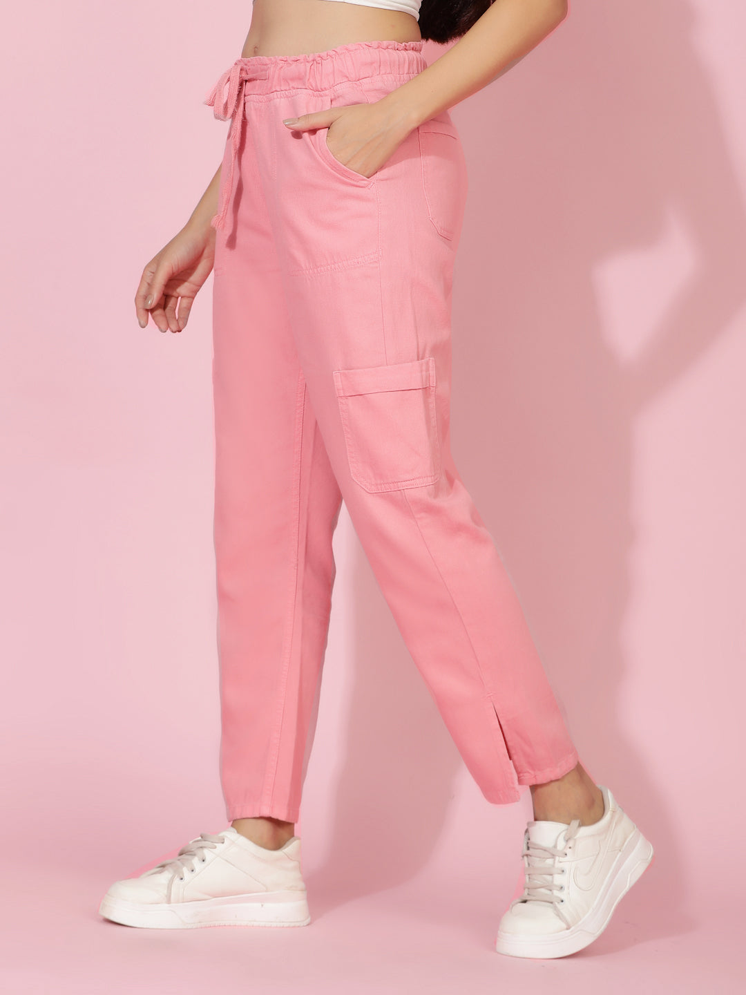 Light Pink Straight Fit Jeans