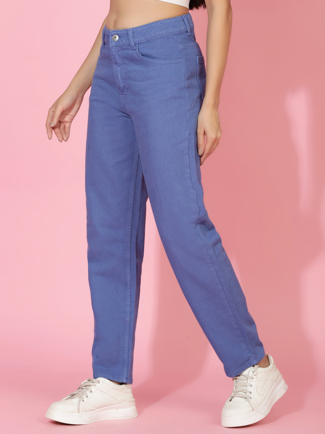 Blue Straight Fit Denim Jeans