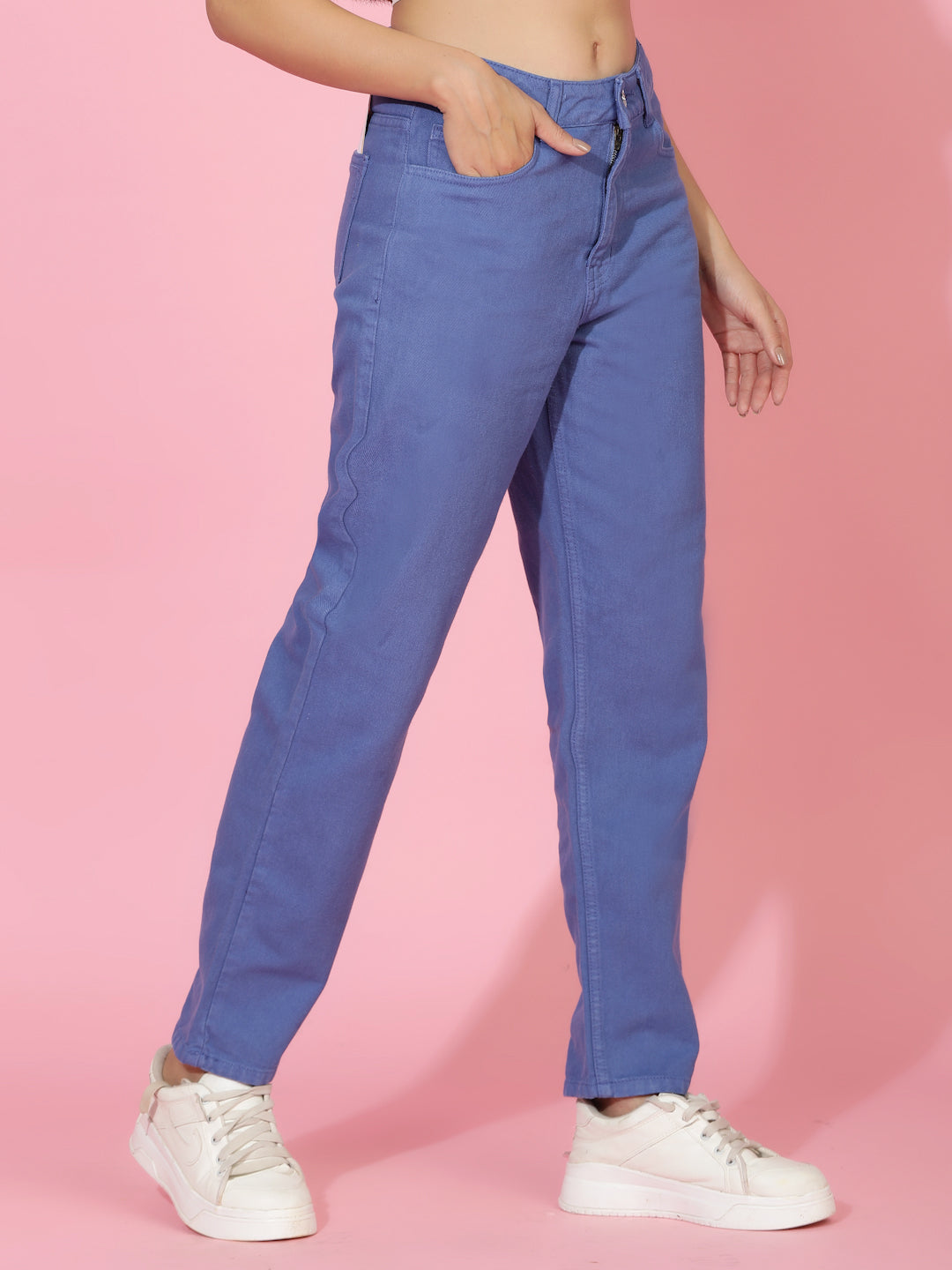 Blue Straight Fit Denim Jeans