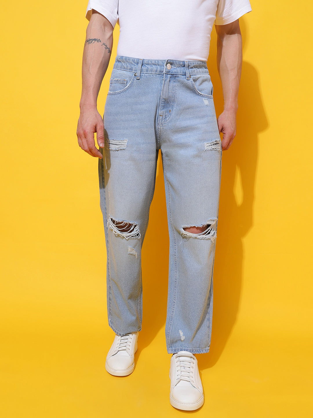 Light Blue Slouchy Fit Jeans