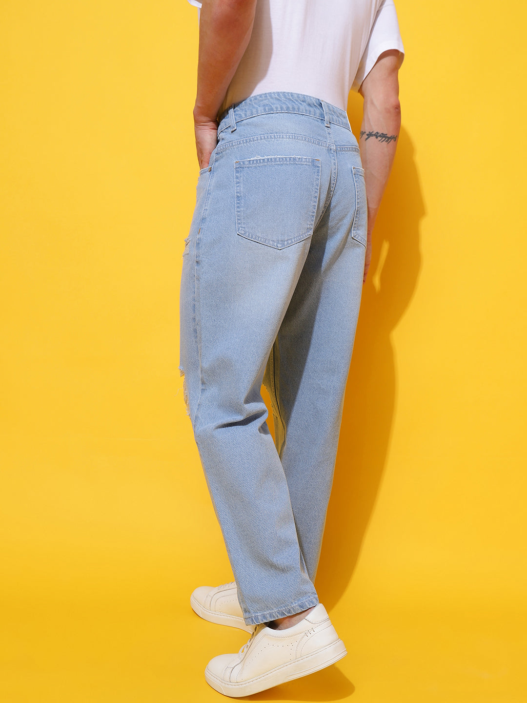 Light Blue Slouchy Fit Jeans