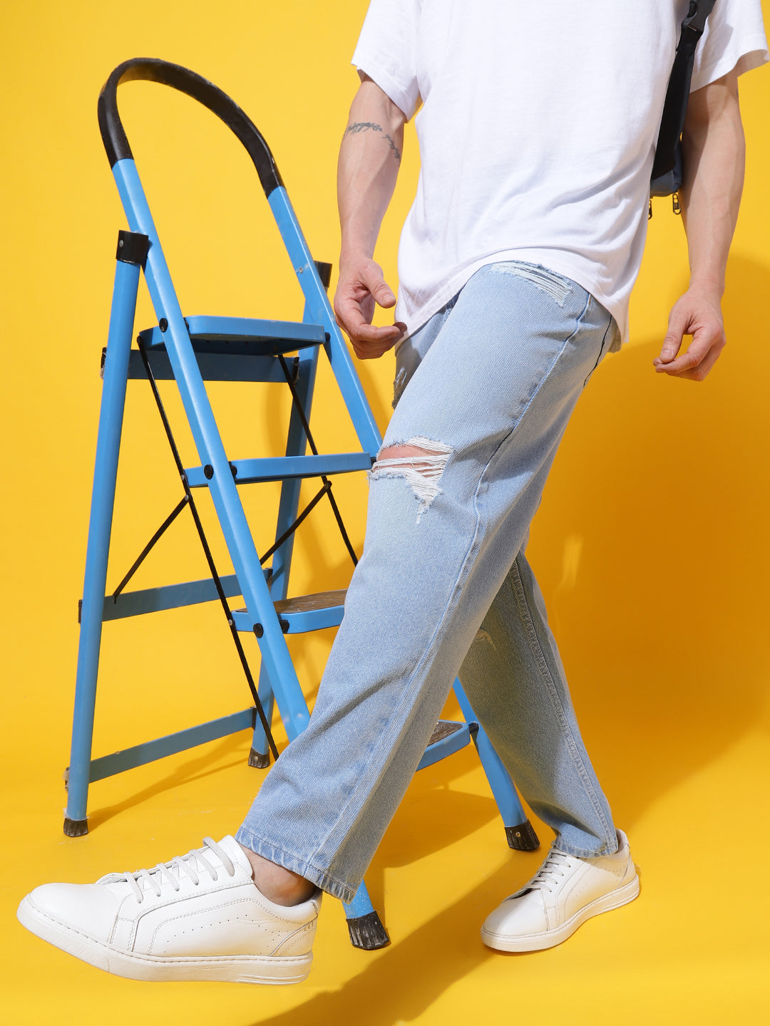 Light Blue Slouchy Fit Jeans