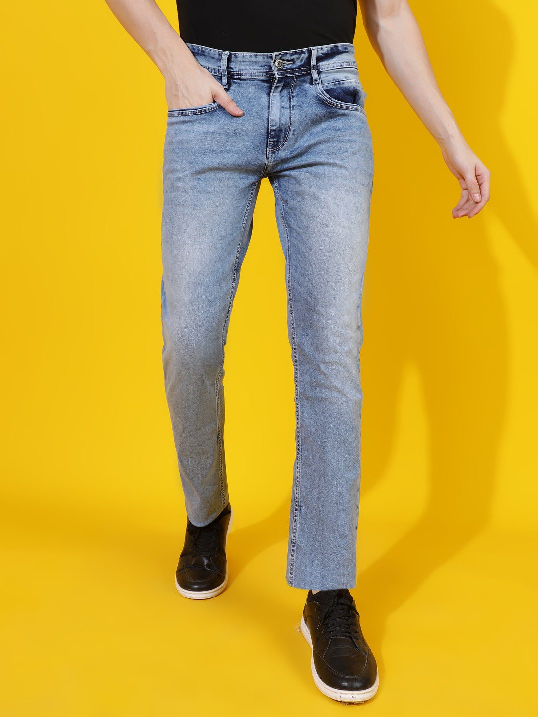 Light Blue Slim Fit Denim Jeans