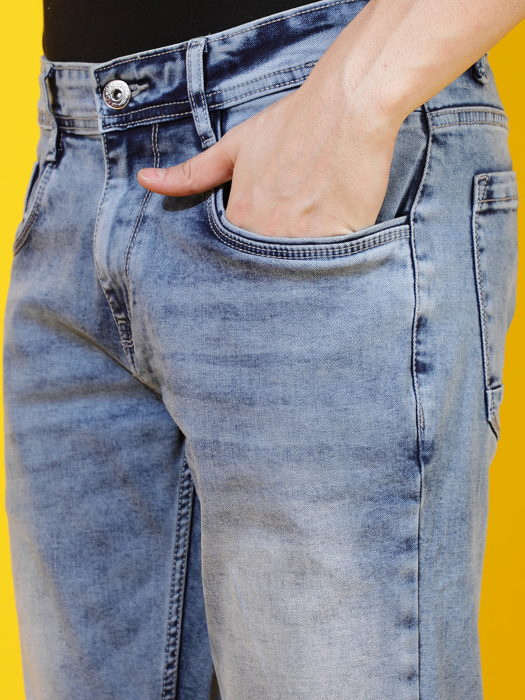 Light Blue Slim Fit Denim Jeans
