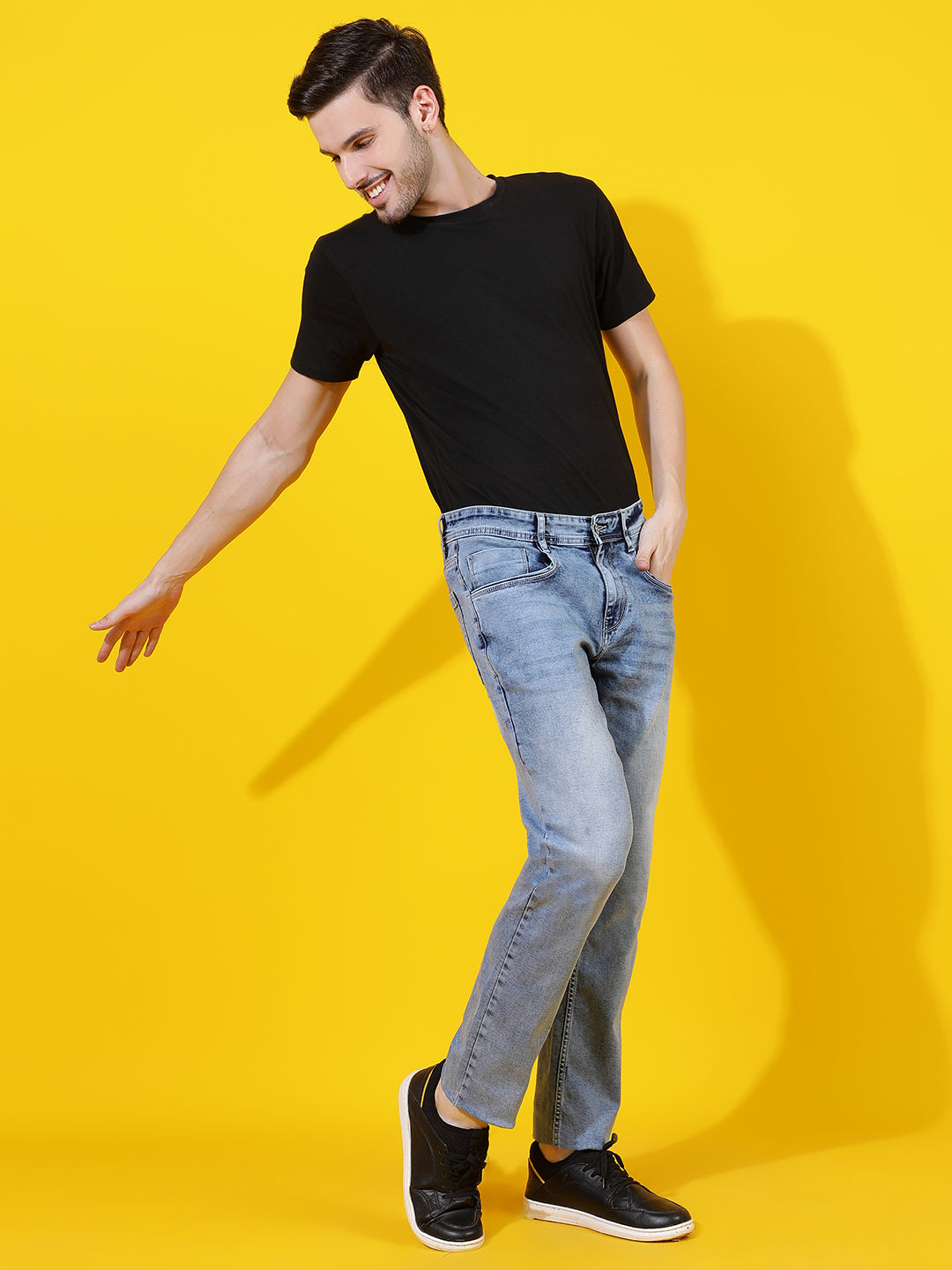 Light Blue Slim Fit Denim Jeans