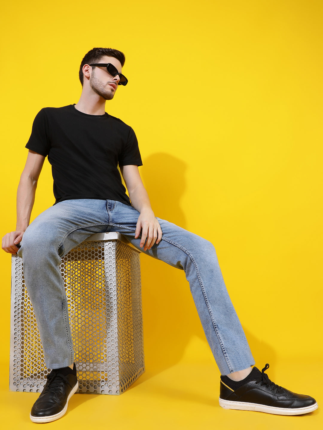 Light Blue Slim Fit Denim Jeans