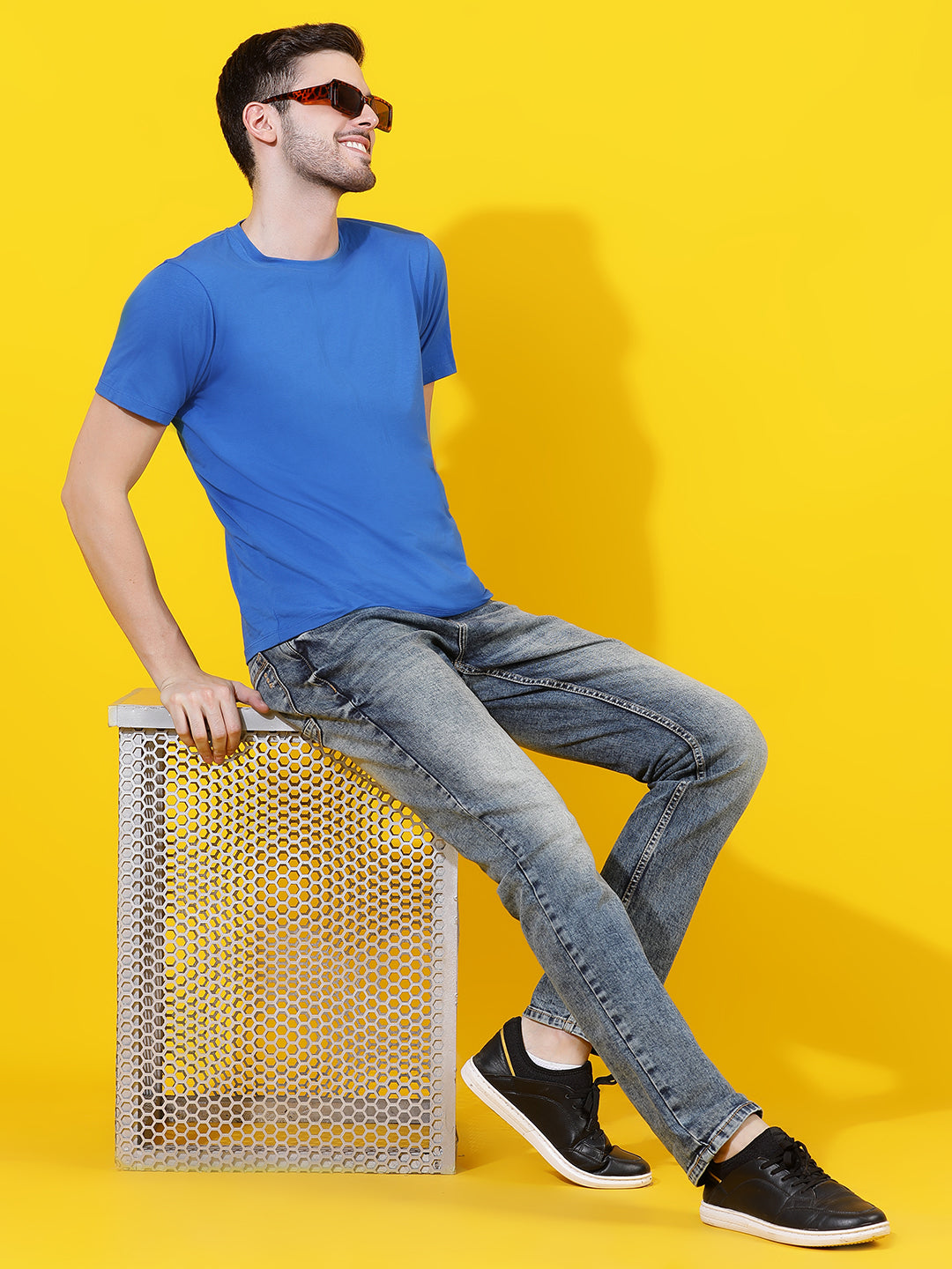 Mid Blue Slim Fit Denim Jeans