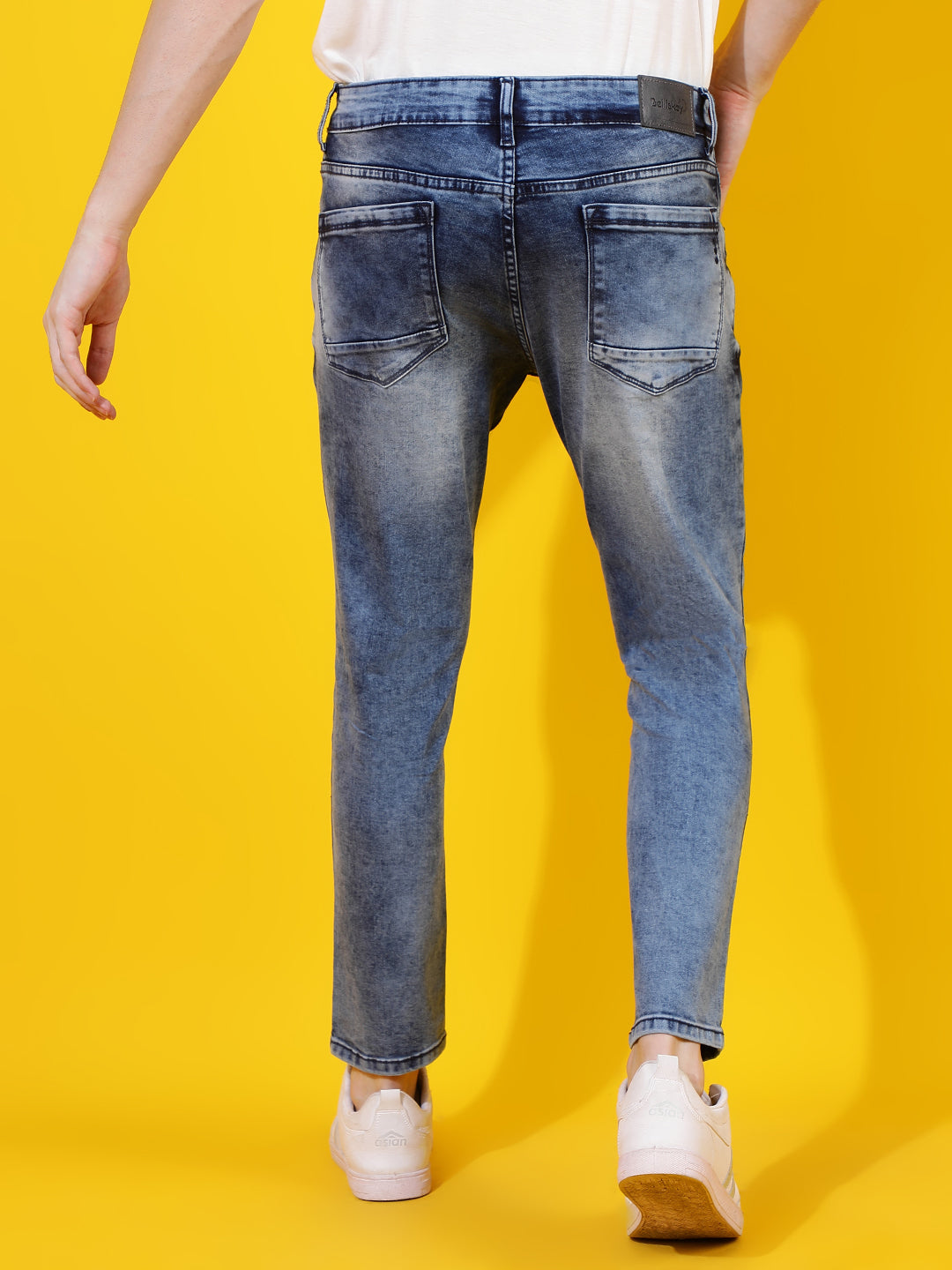 Mid Blue Skinny Fit Denim Jeans