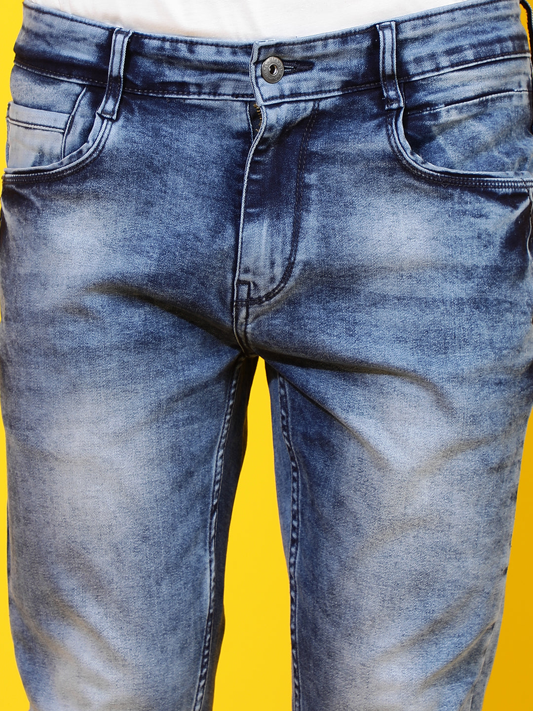 Mid Blue Skinny Fit Denim Jeans