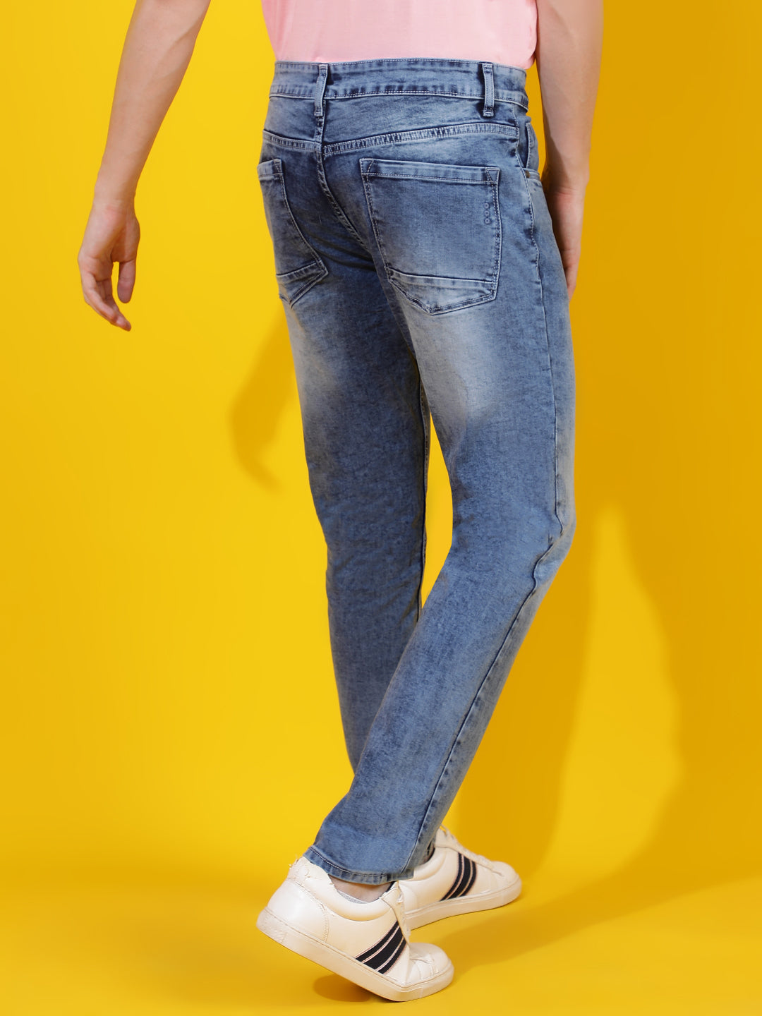 Mid Blue Skinny Fit Denim Jeans