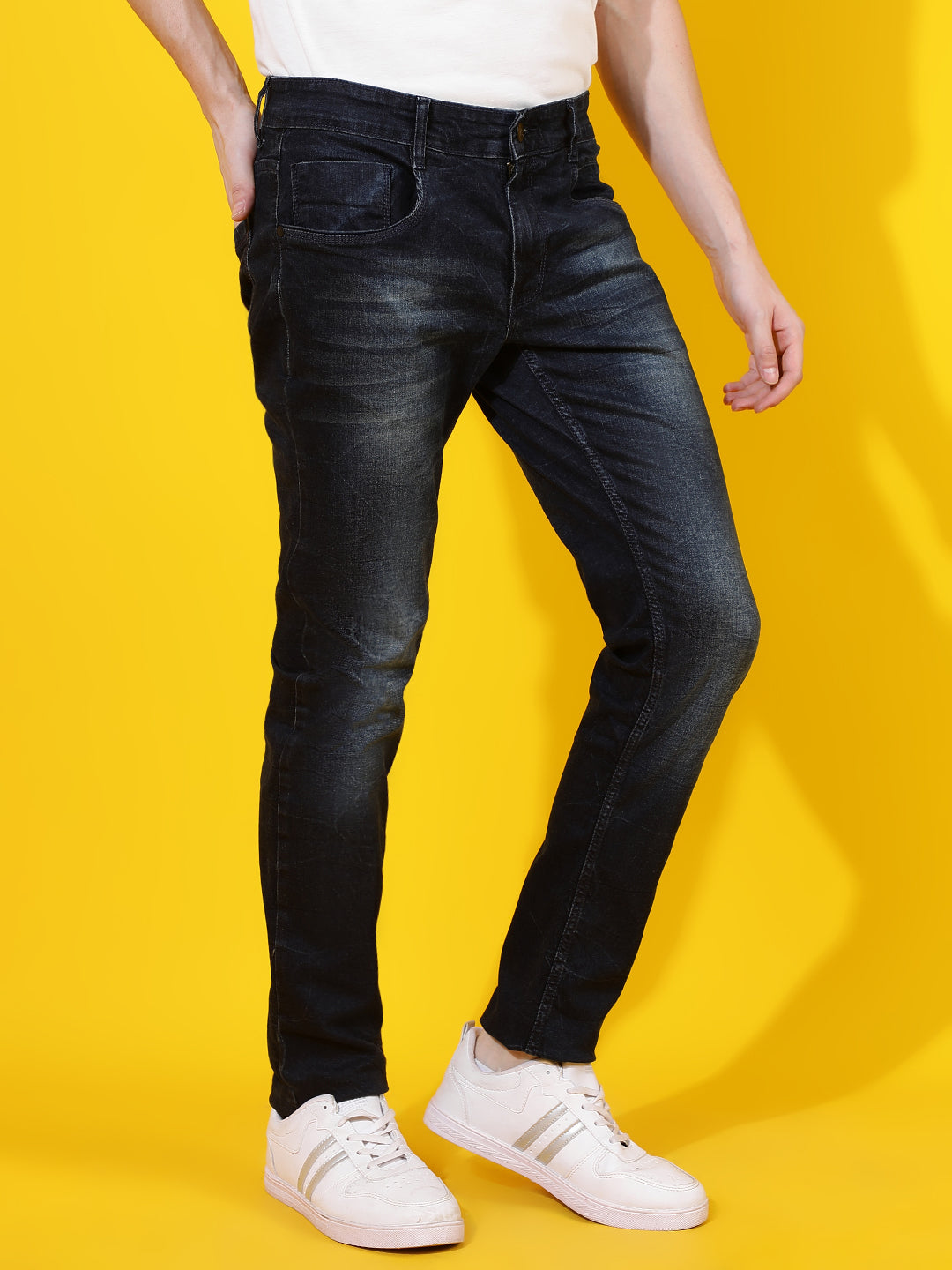 Dark Blue Skinny Fit Denim Jeans